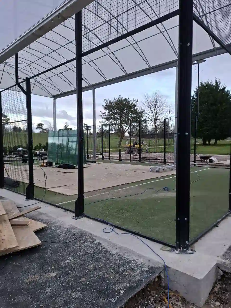 Padel World Company team working on construction 1