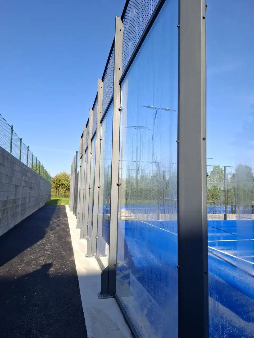 Padel World Company team working on construction 10