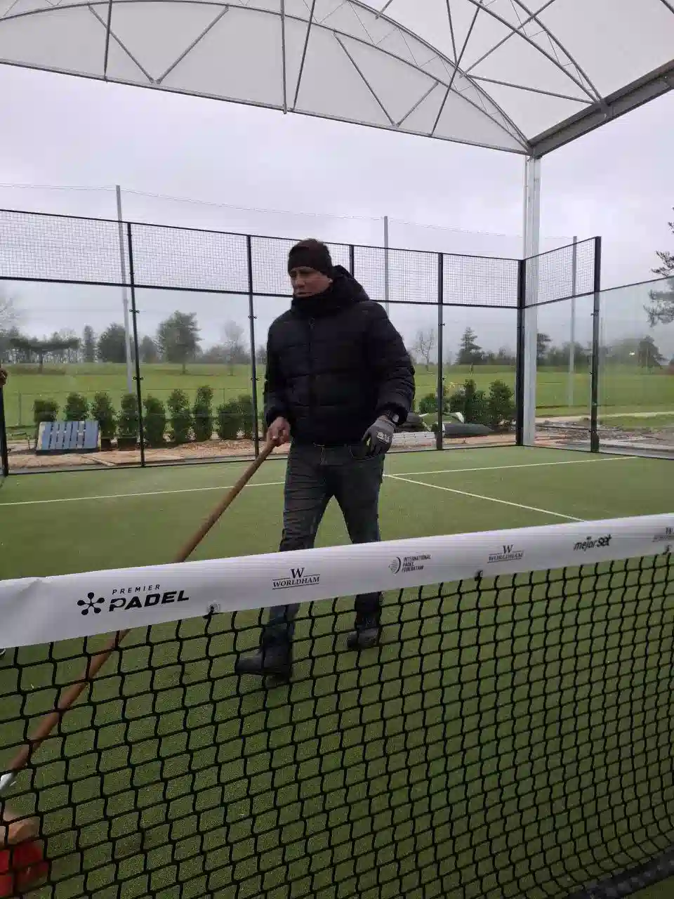 Padel World Company team working on construction 7